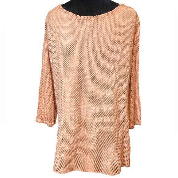 Indigo Thread Co. Elegant Pink Lace Tunic Dress - Picture 4 of 10